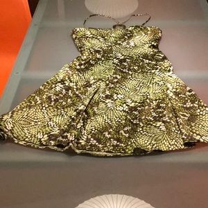 Just Cavalli Green Snake Print Halter Dress Sz 42